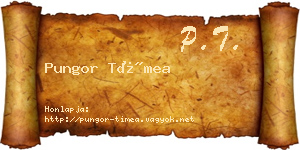 Pungor Tímea névjegykártya