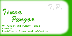 timea pungor business card